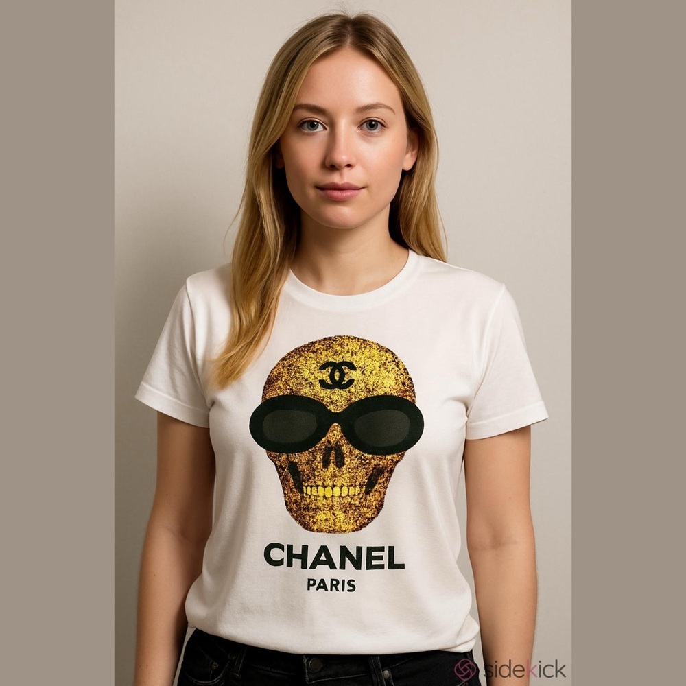 Paris Skull Graphic T-Shirt